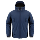 Тактична куртка / вітровка Pave Hawk Softshell navy blue (темно-синій) L - зображення 1