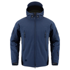 Тактична куртка / вітровка Pave Hawk Softshell navy blue (темно-синій) XXXL - зображення 1