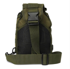 Рюкзак сумка (мессенджер) тактическая военная Oxford 600D 6 л Украина Хаки (T-Bag 3) - изображение 4