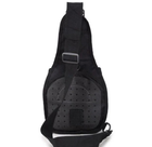 Рюкзак сумка (мессенджер) тактическая военная Oxford 600D 6 л Украина Black (T-Bag 2) - изображение 3