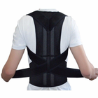 Грудопоперековий корсет коректор правильної постави Back Pain Need Help Чорний для рівної спини від сутулості (SKU_259295) - зображення 2
