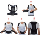 Грудопоясничный корсет корректор правильной осанки Back Pain Need Help Черный для ровной спины от сутулости (SKU_259295) - изображение 6