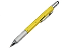 Шариковая ручка Genkky С отверткой, стилусом, линейкой и уровнем Синее чернило Желтый (1004-446-06) - изображение 1