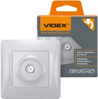Розетка супутникова VIDEX Binera Срібляста (VF-BNSK1SATE-SS)