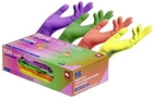 Одноразові рукавички нестерильні нітрилові без пудри Ampri 96 шт в упаковці Розмір S тутті фрутті - изображение 1