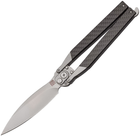Нож Artisan Cutlery Kinetic Balisong, D2, CF Black (27980211) - изображение 1