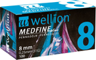Иглы Медфайн Wellion Medfine Plus для инсулиновых шприц-ручек 8 мм (31G x 0,25 мм) - изображение 1