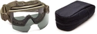 Баллистические тактические очки маска Smith Optics OTW (Outside The Wire) Goggles Field Kit W/ Molle Compatible Pouch Тан (Tan) - изображение 1