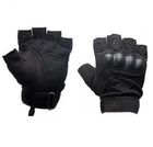 Тактичні безпалі рукавички чорні Oakley - зображення 3