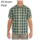 Рубашка 5.11 HUNTER PLAID SHORT SLEEVE SHIRT, 71374 Medium, Oil Green Plaid - изображение 1