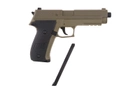 Пістолет SIG sauer P226 Metal Slide Cyma CM.122 AEP Tan (Страйкбол 6мм) - зображення 8