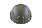 Шолом страйкбольний Ultimate Tactical Air Fast Helmet Replica Olive Drab - зображення 3