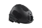 Шолом страйкбольний Ultimate Tactical Air Fast Helmet Replica Black - зображення 4