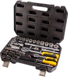 Набір насадок торцевих MASTERTOOL GM CrV 1/4" - 1/2", тріскачка 72Т, 72 шт, кейс (78-5072)