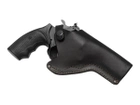 Кобура поясна Револьвер 4 не формована Beneks Шкіра Чорна - зображення 1