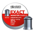 Пули JSB Diabolo EXACT MONSTER 4,5mm. 400шт. 0,870г. - изображение 1