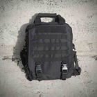 Тактична сумка-рюкзак месенджер портфель Чорний - зображення 9