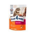 Сухой корм для кошек Club 4 Paws Premium с телятиной