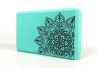 Йога блок EasyFit с узором Мятный