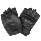 Перчатки тактические кожаные Mil-tec без пальцев черные размер L (12504502_L) - изображение 10