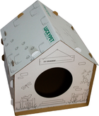 Будиночок для собак і кішок Lucky Pet ЕКО Будиночок "Вікенд" 45x45x45 см Білий (4820224213231)