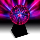 Плазменный шар Тесла с молниями ночник Magic Ball лампа диаметр 12 см