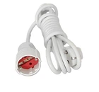 Удлинитель кабеля Horoz Electric 3 метра с заземлением белый IP20