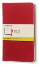Набір зошитів Moleskine Cahier середній 13 х 21 см нелінований бордо