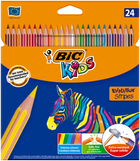 Олівці кольорові Bic Evolution Stripes 24 шт (bc950525)