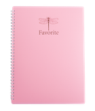 Тетрадь для записей Buromax Favourite Pastel А4 80 листов в клетку пластиковая обложка розовая (BM.24452154-10)