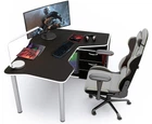 Геймерский игровой стол ZEUS IGROK-TOR черный+белый