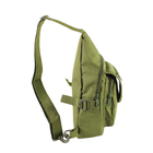 Рюкзак тактический на одно плечо AOKALI Outdoor A32 Green - изображение 2