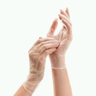 Одноразові рукавички вінілові без пудри нестерильні Medicom Safe Touch Розмір XL Прозорі - изображение 1
