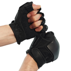 Перчатки тактические кожаные Mil-tec беспалые черные (12515002_2XL) размер 2XL - изображение 6