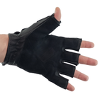Перчатки тактические кожаные Mil-tec беспалые черные (12515002_2XL) размер 2XL - изображение 7