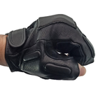 Перчатки тактические кожаные Mil-tec беспалые черные (12515002_XL) размер XL - изображение 8