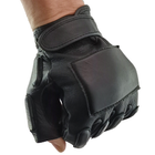 Перчатки тактические кожаные Mil-tec беспалые черные (12515002_XL) размер XL - изображение 9