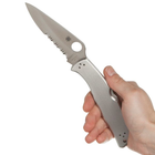 Нож Spyderco Endura 4 Steel Handle полусеррейтор C10PS - изображение 14