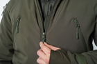 Куртка тактическая FCTdesign на сетке Софтшел 44-46 хаки - изображение 6