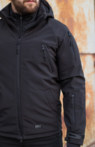 Куртка тактична FCTdesign на сітці Софтшелл 56-58 чорна - зображення 3