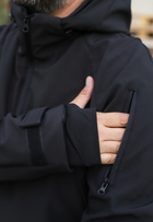 Куртка тактична FCTdesign на сітці Софтшелл 56-58 чорна - зображення 5