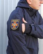 Куртка тактическая FCTdesign на сетке Софтшел 44-46 синяя - изображение 5