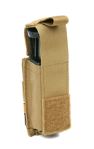 Подсумок для пистолетного магазина одинарный молле Pantac Molle 9mm Single Mag Pouch With Hard Insert PH-C222, Cordura Олива (Olive) - изображение 3