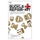 Ремкомплект для наплічників, сумок та плитоносу USGI MOLLE Field Expediant Hardware Buckles Repair Kit (new vers.) Тан (Tan) - зображення 1