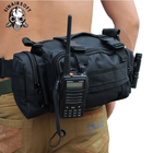 Рюкзак-сумка тактическая военная на пояс или плечо Molle 6 Литров Черный - изображение 3