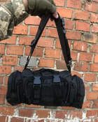 Рюкзак-сумка тактическая военная на пояс или плечо Molle 6 Литров Черный - изображение 5