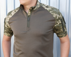 Рубашка тактическая UBACS FCTdesign Кор рукав кулпасс 48 Пиксель зсу - изображение 7