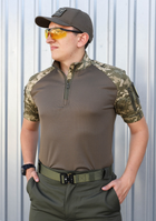 Рубашка тактическая UBACS FCTdesign Кор рукав кулпасс 52 Пиксель зсу - изображение 4