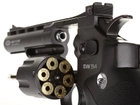 Пневматический револьвер Gletcher SW B4 Smith & Wesson Смит и Вессон газобаллонный CO2 120 м/с - изображение 4