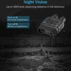 Бінокль нічного бачення ПНВ з дальністю до 250 метрів, 4Х кратним наближенням і відео / фото записом Boblov NV3180 - зображення 3